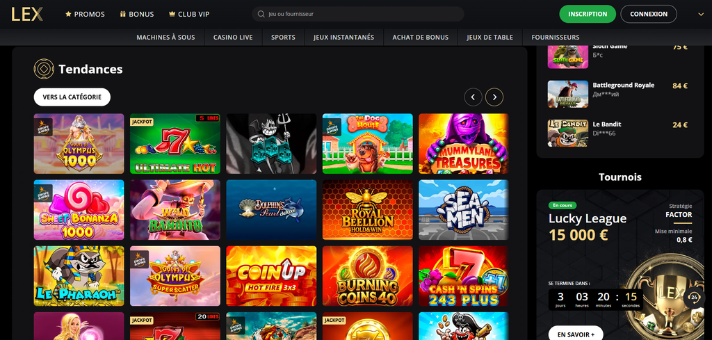 Lex Casino terms showing x45 wagering on one hundred free spins